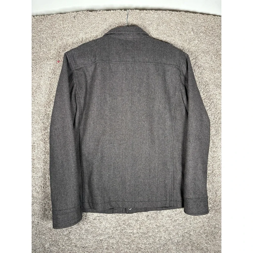 BANANA‎ REPUBLIC Wool Blend Jacket Herringbone Brown Utility Chore Men's L